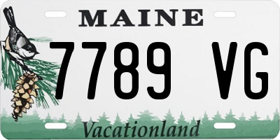 ME license plate 7789VG