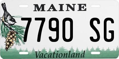 ME license plate 7790SG