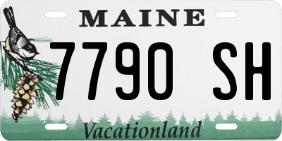 ME license plate 7790SH
