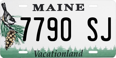 ME license plate 7790SJ
