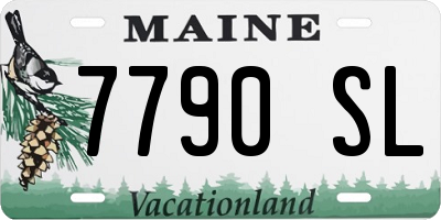 ME license plate 7790SL