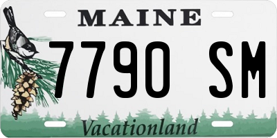ME license plate 7790SM