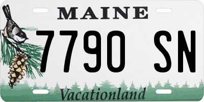 ME license plate 7790SN