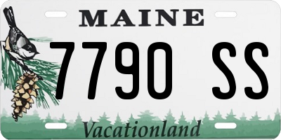 ME license plate 7790SS