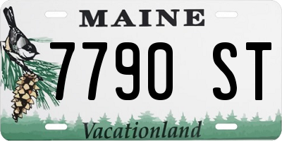 ME license plate 7790ST
