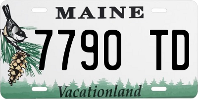 ME license plate 7790TD