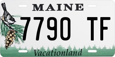 ME license plate 7790TF