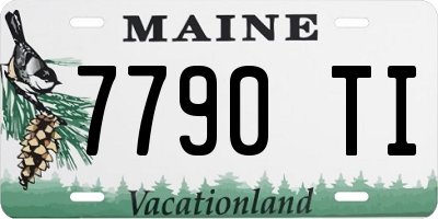 ME license plate 7790TI