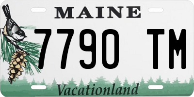 ME license plate 7790TM