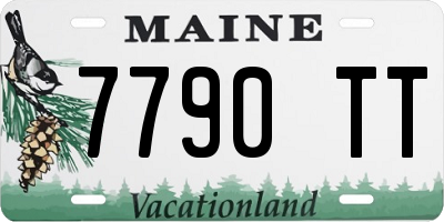 ME license plate 7790TT