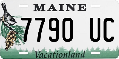 ME license plate 7790UC