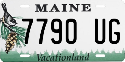 ME license plate 7790UG