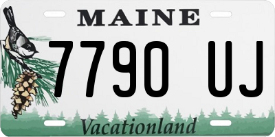 ME license plate 7790UJ