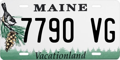 ME license plate 7790VG