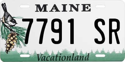 ME license plate 7791SR