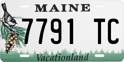 ME license plate 7791TC