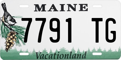 ME license plate 7791TG