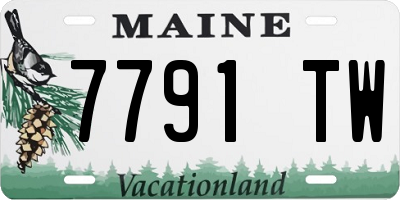 ME license plate 7791TW