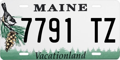 ME license plate 7791TZ
