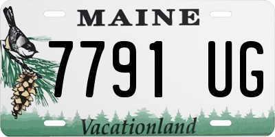ME license plate 7791UG