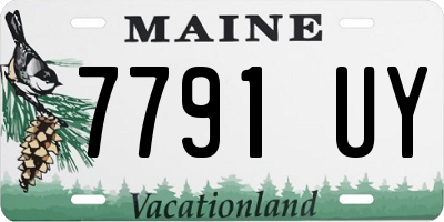 ME license plate 7791UY