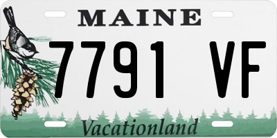 ME license plate 7791VF