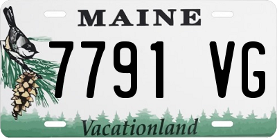 ME license plate 7791VG