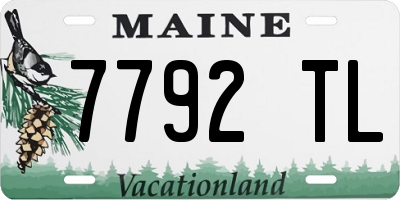 ME license plate 7792TL