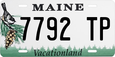 ME license plate 7792TP