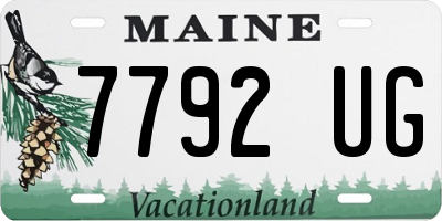 ME license plate 7792UG