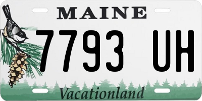 ME license plate 7793UH