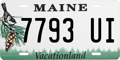 ME license plate 7793UI