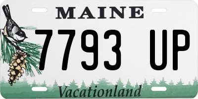 ME license plate 7793UP
