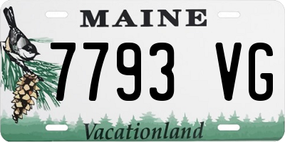 ME license plate 7793VG