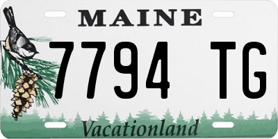 ME license plate 7794TG
