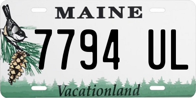ME license plate 7794UL