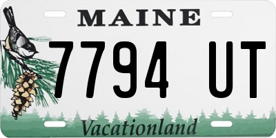 ME license plate 7794UT