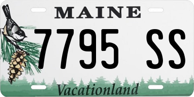 ME license plate 7795SS