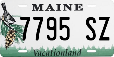 ME license plate 7795SZ