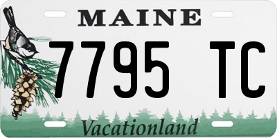 ME license plate 7795TC