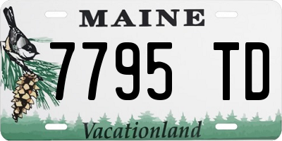 ME license plate 7795TD