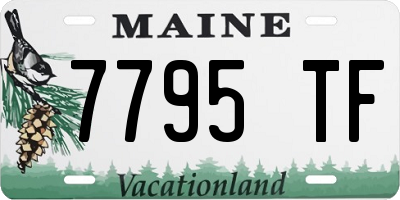 ME license plate 7795TF