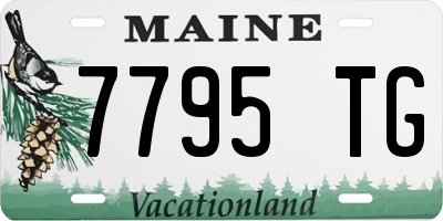 ME license plate 7795TG