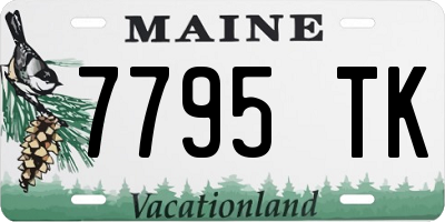 ME license plate 7795TK