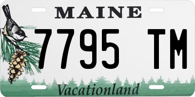 ME license plate 7795TM