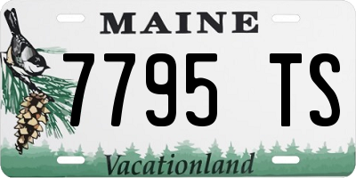 ME license plate 7795TS