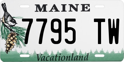 ME license plate 7795TW