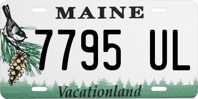 ME license plate 7795UL