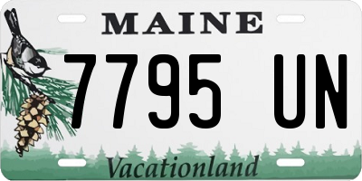 ME license plate 7795UN