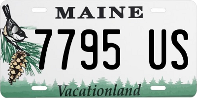 ME license plate 7795US